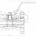 Кран шаровой разборный трехсоставной фланцевый Dn20 Pn63 12Х18Н10Т 11нж45п