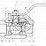 Кран шаровой разборный трехсоставной муфтовый Dn10 Pn160 Ст. 20 11с45п